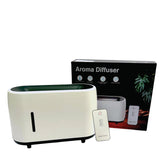 NNEDSZ Essential Oil Aroma Diffuser and Remote - White 240ml Flame Fire Style Air Humidifier