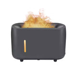 NNEDSZ Essential Oil Aroma Diffuser and Remote - Grey 240ml Flame Fire Style Air Humidifier