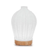 NNEDSZ Essential Oil Aroma Diffuser and Remote - 100ml Rattan White Mist Humidifier