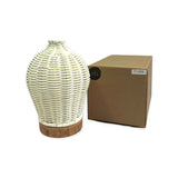 NNEDSZ Essential Oil Aroma Diffuser and Remote - 100ml Rattan White Mist Humidifier