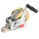 NNEDSZ 1200lb Manual Hand Winch Steel Wire - Boat Jet Ski Marine Trailer Crank 500KG
