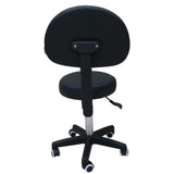 NNEDSZ Salon Stool - Adjustable Swivel Chair with Back - Pedicure Beauty Hairdressing