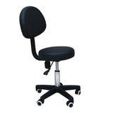 NNEDSZ Salon Stool - Adjustable Swivel Chair with Back - Pedicure Beauty Hairdressing