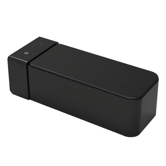 NNEDSZ 600ml Ultrasonic Jewellery Cleaner Mini Black - Personal Portable Sonic Bath