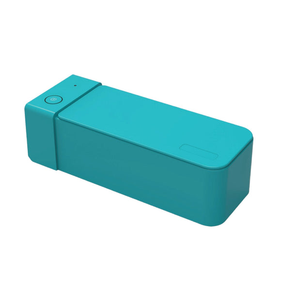 NNEDSZ 600ml Ultrasonic Jewellery Cleaner Mini Lake Blue - Portable Personal Sonic Bath