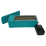 NNEDSZ 600ml Ultrasonic Jewellery Cleaner Mini Lake Blue - Portable Personal Sonic Bath
