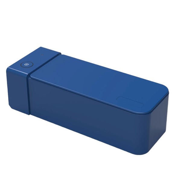 NNEDSZ 600ml Ultrasonic Jewellery Cleaner Mini Blue - Portable Personal Sonic Bath