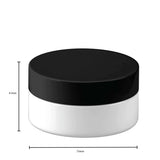 NNEDSZ 5x 100g Plastic Cosmetic Jar + Lids - Empty White Cream Container