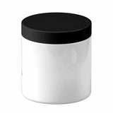 NNEDSZ 5x 200g Plastic Cosmetic Jar + Lids - Empty White Cream Container