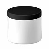 NNEDSZ 5x 500g Plastic Cosmetic Jar + Lids - Empty White Cream Container