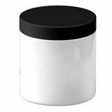 NNEDSZ 5x 600g Plastic Cosmetic Jar + Lids - Empty White Cream Container
