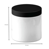 NNEDSZ 5x 600g Plastic Cosmetic Jar + Lids - Empty White Cream Container