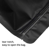 NNEDSZ 100 Resealable Mylar Stand Up Bags 29.5x22cm - Black Food Packaging Zip Pouch