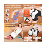 NNEDSZ Electric Knee Massager - Rechargeable Air Compression Heat Vibration Machine