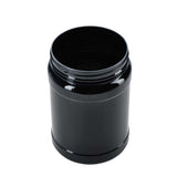 NNEDSZ 32x 2L Wide Mouth Plastic Jars and Lids Black - Empty Protein and Powder Tubs