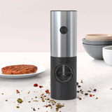 NNEDSZ Electric Salt and Pepper Grinder - 70ml One Press Battery Operated Shaker Mill