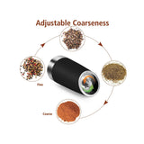 NNEDSZ Automatic Gravity Electric Salt and Pepper Grinder - Battery Operated Shaker Mill