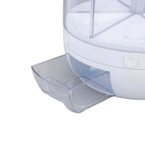 NNEDSZ 6 Grid Rotating Food Grain Dispenser 7.2L - Large Compartment Storage Container