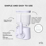 NNEDSZ Water Jet Dental Flosser 600ml White - Electric Oral Pressure Tooth Irrigator