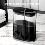NNEDSZ Water Jet Dental Flosser 600ml Black - Electric Oral Pressure Tooth Irrigator
