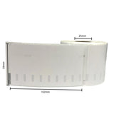 Tooleroo 50 Rolls x 300 Thermal Labels 59mmx102mm - White Waterproof Stickers