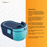 NNEDSZ Portable Bathtub and Wireless Pump - Inflatable Foldable Collapsible Adult Tub