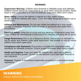 NNEDSZ Portable Bathtub and Wireless Pump - Inflatable Foldable Collapsible Adult Tub