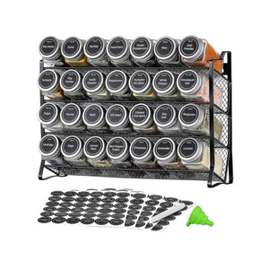 NNEDSZ 4 Tier Metal Spice Rack - Kitchen Pantry Herb Storage Organiser