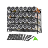 NNEDSZ 4 Tier Metal Spice Rack - Kitchen Pantry Herb Storage Organiser