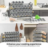 NNEDSZ 4 Tier Metal Spice Rack - Kitchen Pantry Herb Storage Organiser