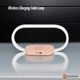 NNEDSZ Wireless Charging Table Lamp - Bedside Office Dimmable Light With Clock
