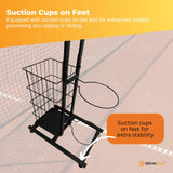 NNEDSZ Sports Equipment Storage Rack - Vertical Ball Organiser Basketball Garage Stand