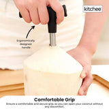 NNEDSZ 1x Kitchee Coconut Opener - Stainless Steel Hole Punch Kitchen Tool