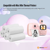 NNEDSZ Social Hike 5 Pack Thermal Paper Camera Rolls - Instant Print Printer Refill