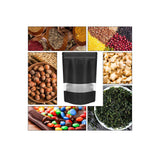 NNEDSZ 100 Resealable Stand Up Bags 21x17cm - Black Food Packaging Zip Pouch