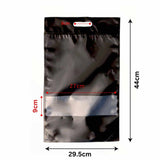 NNEDSZ 100 Resealable Black Stand Up Bags 44x29.5cm - Food Packaging Zip Handle Pouch