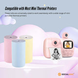 NNEDSZ Social Hike 3 Pack Thermal Paper Camera Rolls Colour - Instant Print Refill