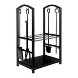 NNEDSZ Social Hike Firewood Rack Stand and Fireplace Tool Set for Log Holder Storage