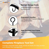 NNEDSZ Social Hike Firewood Rack Stand and Fireplace Tool Set for Log Holder Storage