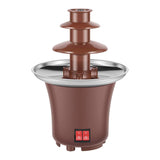 NNEDSZ Kitchee 3 Tier Mini Chocolate Fountain Fondue Electric Machine