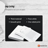 NNEDSZ Tooleroo 100x Sheets A4 Thermal Printer Paper White - BPA Free