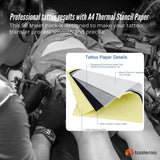 NNEDSZ Tooleroo 50x Sheets A4 Tattoo Thermal Paper - for Professional Stencil Transfer