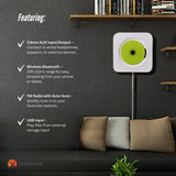 Tooleroo Wall Mount CD Player Bluetooth FM Radio USB AUX Speaker - White