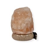 NNEDSZ USB Colour Changing Salt Himalayan Lamp - Natural Shape Pink Rock LED Light