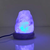 NNEDSZ USB Colour Changing Salt Himalayan Lamp - Natural Shape Pink Rock LED Light