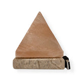 NNEDSZ USB Colour Changing Salt Himalayan Lamp - Pyramid Shape Pink Rock LED Light