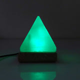 NNEDSZ USB Colour Changing Salt Himalayan Lamp - Pyramid Shape Pink Rock LED Light