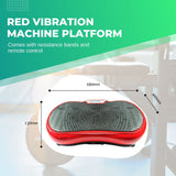 NNEDSZ Red Vibration Machine Platform - Exercise Vibrating Plate - Whole Body Workout
