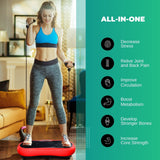 NNEDSZ Red Vibration Machine Platform - Exercise Vibrating Plate - Whole Body Workout