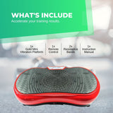 NNEDSZ Red Vibration Machine Platform - Exercise Vibrating Plate - Whole Body Workout